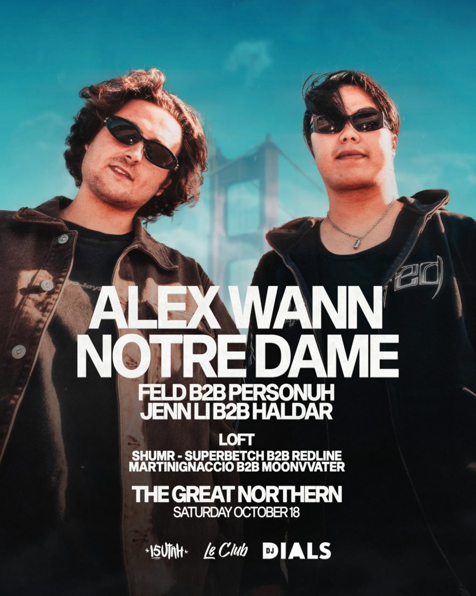 Event flyer: Alex Wann / Notre Dame · The Great Northern